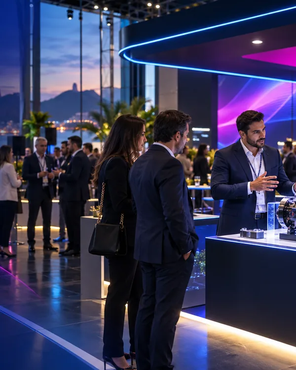 Conteúdo em tempo real em evento